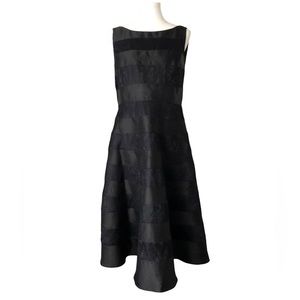 Adrianna Papell Womens Dress Size 14 Black Lace Lined Formal Party Cruise